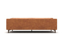 Valencia Mary Full-Aniline Leather Wide Sofa, Saddle Tan