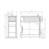 UNI 1000 wood boiler, 3400K BTU