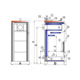 UNI 95 wood boiler, 330K BTU