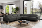 Melania Leather Reclining Corner Sectional Sofa