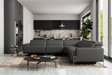 Melania Leather Reclining Corner Sectional Sofa