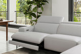 Melania Leather Reclining Corner Sectional Sofa