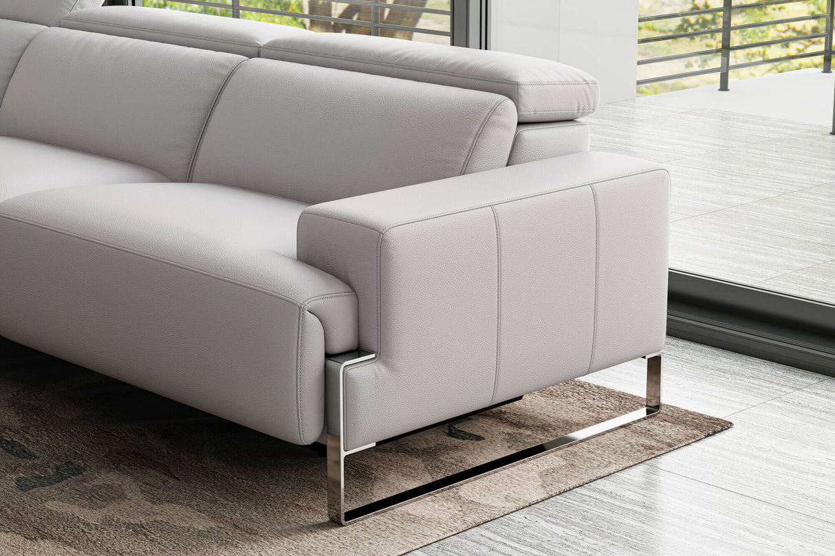 Melania Leather Reclining Corner Sectional Sofa
