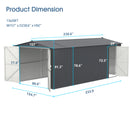 13'x20' Metal Garage Shed with Double Front Doors, Side Entry Door