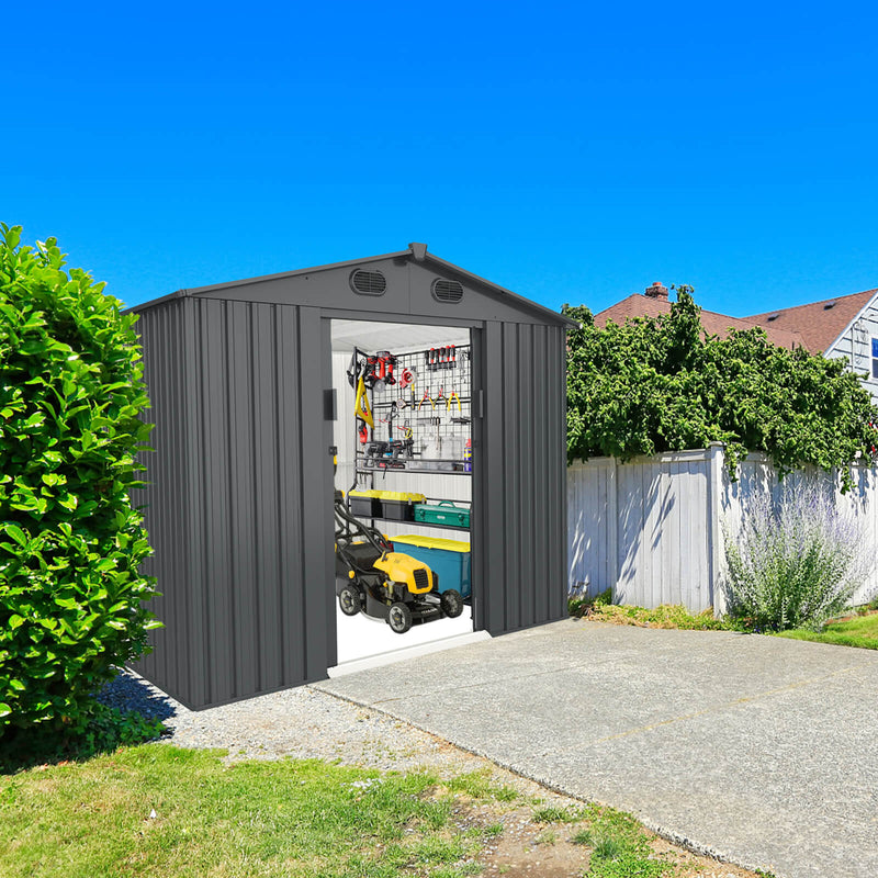 8'x6' Metal Storage Shed