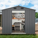 8'x6' Metal Storage Shed