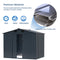 8'x6' Metal Storage Shed