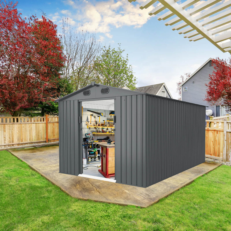 8'x12' Metal Storage Shed