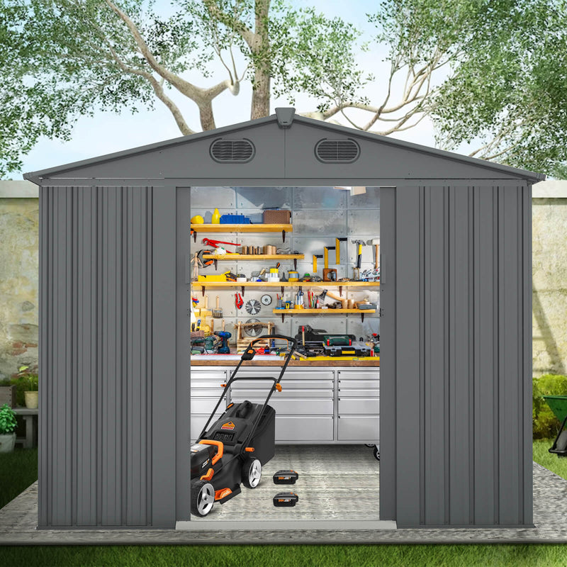 8'x12' Metal Storage Shed