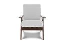 Valencia Mia Fabric Accent Chair, Light Grey Color