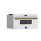 FORNO Espresso Capoliveri 30" 1.2 cu. ft. Built-In Microwave Drawer in White with Antique Brass Handles, FMWDR3000-30WHT