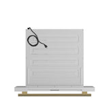 FORNO Espresso Capoliveri 30" 1.2 cu. ft. Built-In Microwave Drawer in White with Antique Brass Handles, FMWDR3000-30WHT