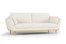 Valencia Mila Boucle Fabric 78" Sofa, Beige