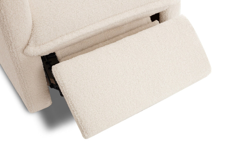 Valencia Milo Sheepskin Swivel Recliner Chair, Beige