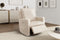 Valencia Milo Sheepskin Swivel Recliner Chair, Beige