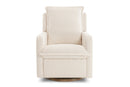 Valencia Milo Sheepskin Swivel Recliner Chair, Beige