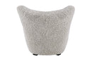 Valencia Flemming Lassen The Tired Man Lounge Chair & Footstool in Genuine Sheepskin, Light Grey