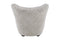 Valencia Flemming Lassen The Tired Man Lounge Chair & Footstool in Genuine Sheepskin, Light Grey