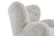Valencia Flemming Lassen The Tired Man Lounge Chair & Footstool in Genuine Sheepskin, Light Grey