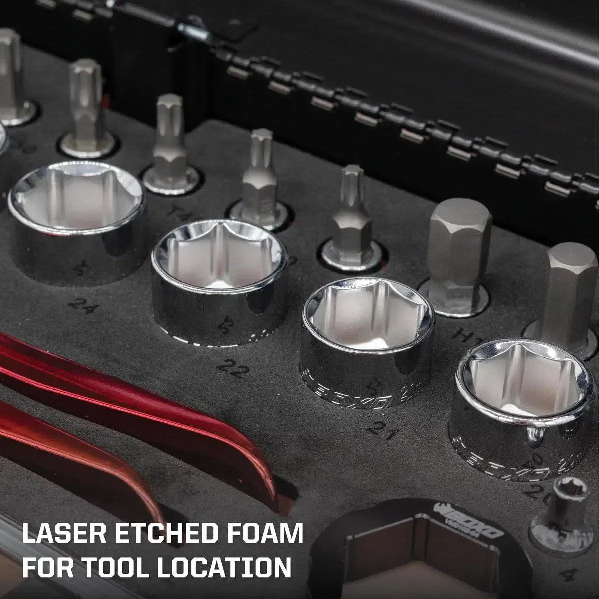 MotoBox | 103-Piece Metric Motorcycle Tool Set with 5-Drawer Hand Carry Tool Box