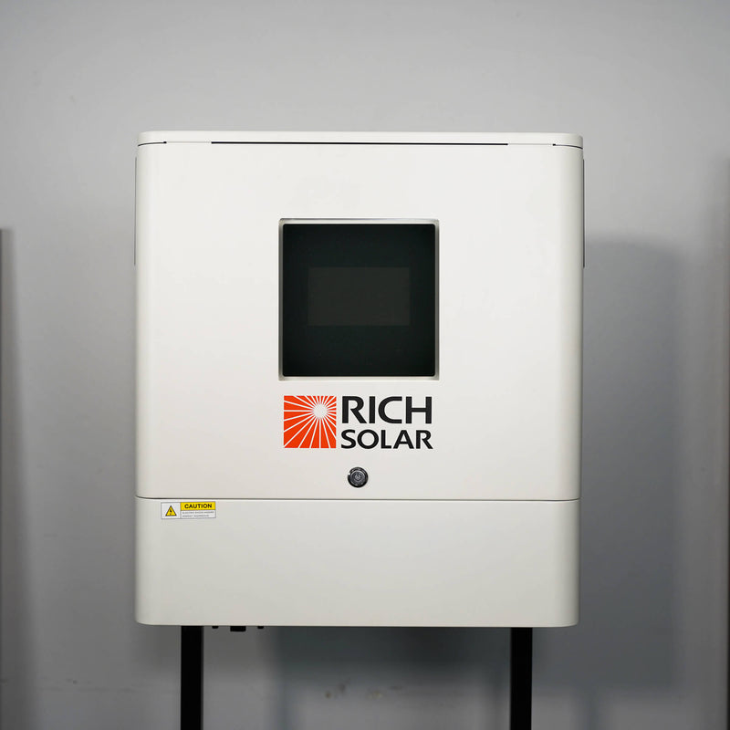 NOVA 6500S | 6500 Watt (6.5kW) 48 Volt Off-Grid Hybrid Solar Inverter | Premium 6500W 48V Hybrid Inverter for Campers, Cabins, Tiny Homes, ADUs, RVs, Off-Grid | Huge LCD Touchscreen with Ambient Lights | UL Certified