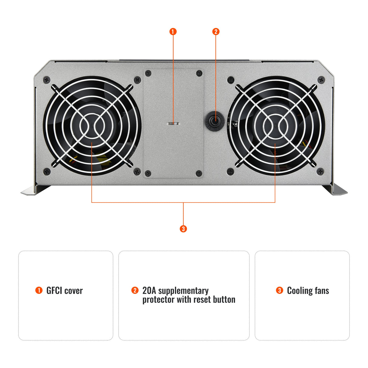NOVA SUPERCHARGER 3K | 3000W 12V Pure Sine Wave Inverter Charger