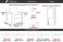 Valencia Naples Prestige Home Theater Seating Row of 5 Loveseat Left, Raven