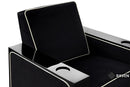 Valencia Naples Elegance Home Theater Seating Row of 5, Raven
