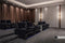 Valencia Naples Elegance Home Theater Seating Row of 4, Raven
