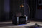 Valencia Naples Prestige Home Theater Seating Row of 2 Loveseat, Raven
