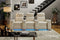 Valencia Natalie Top Grain Leather Row of 2 Loveseat Recliner Sofa, Cream