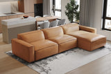 Nathan Leather Modular Sectional Sofa