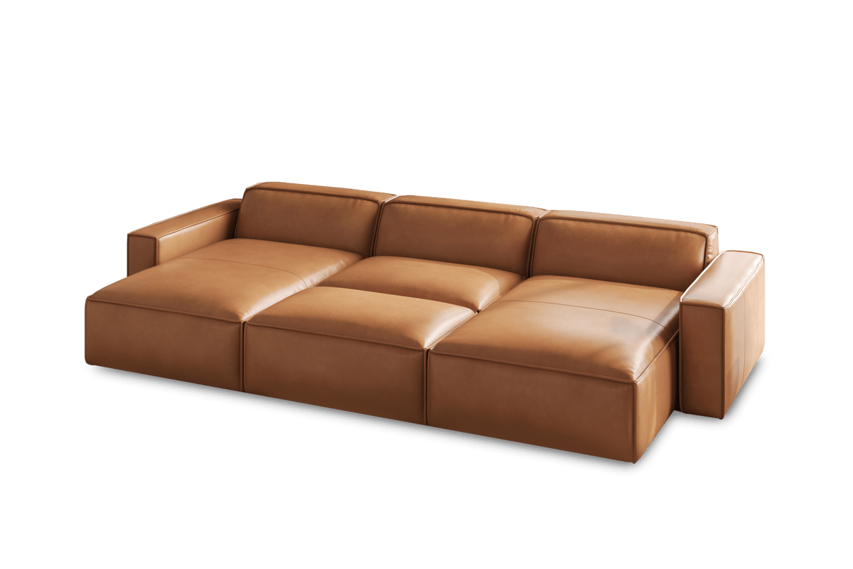 Nathan Leather Modular Bed Sectional Sofa
