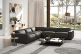 Nathan Leather Modular Corner Sectional Sofa