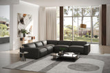Nathan Leather Modular Corner Sectional Sofa