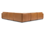 Nathan Leather Modular Corner Sectional Sofa