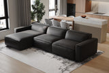 Nathan Leather Modular Sectional Sofa