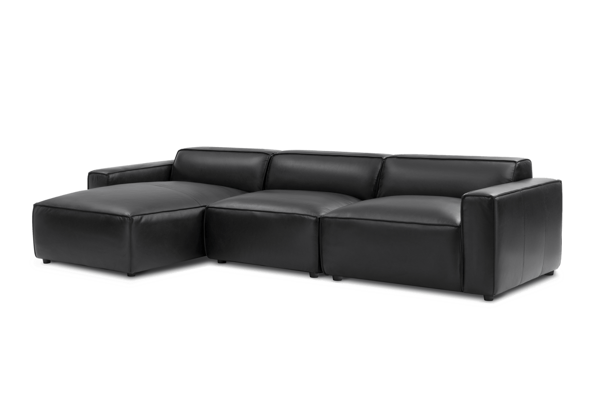 Nathan Leather Modular Sectional Sofa