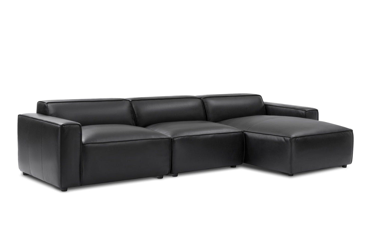 Nathan Leather Modular Sectional Sofa