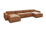 Nathan Leather Modular Sectional Sofa