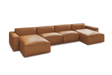 Nathan Leather Modular Sectional Sofa