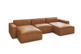Nathan Leather Modular Sectional Sofa