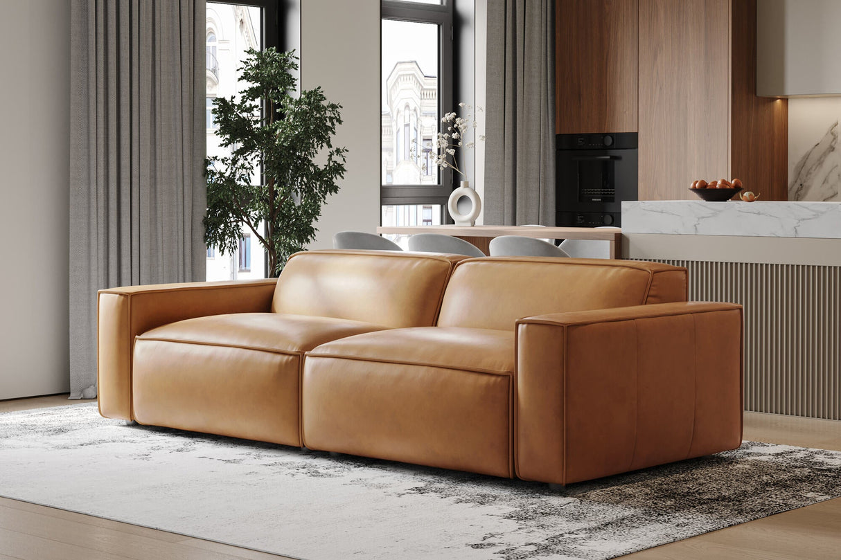 Nathan Leather Modular Sofa