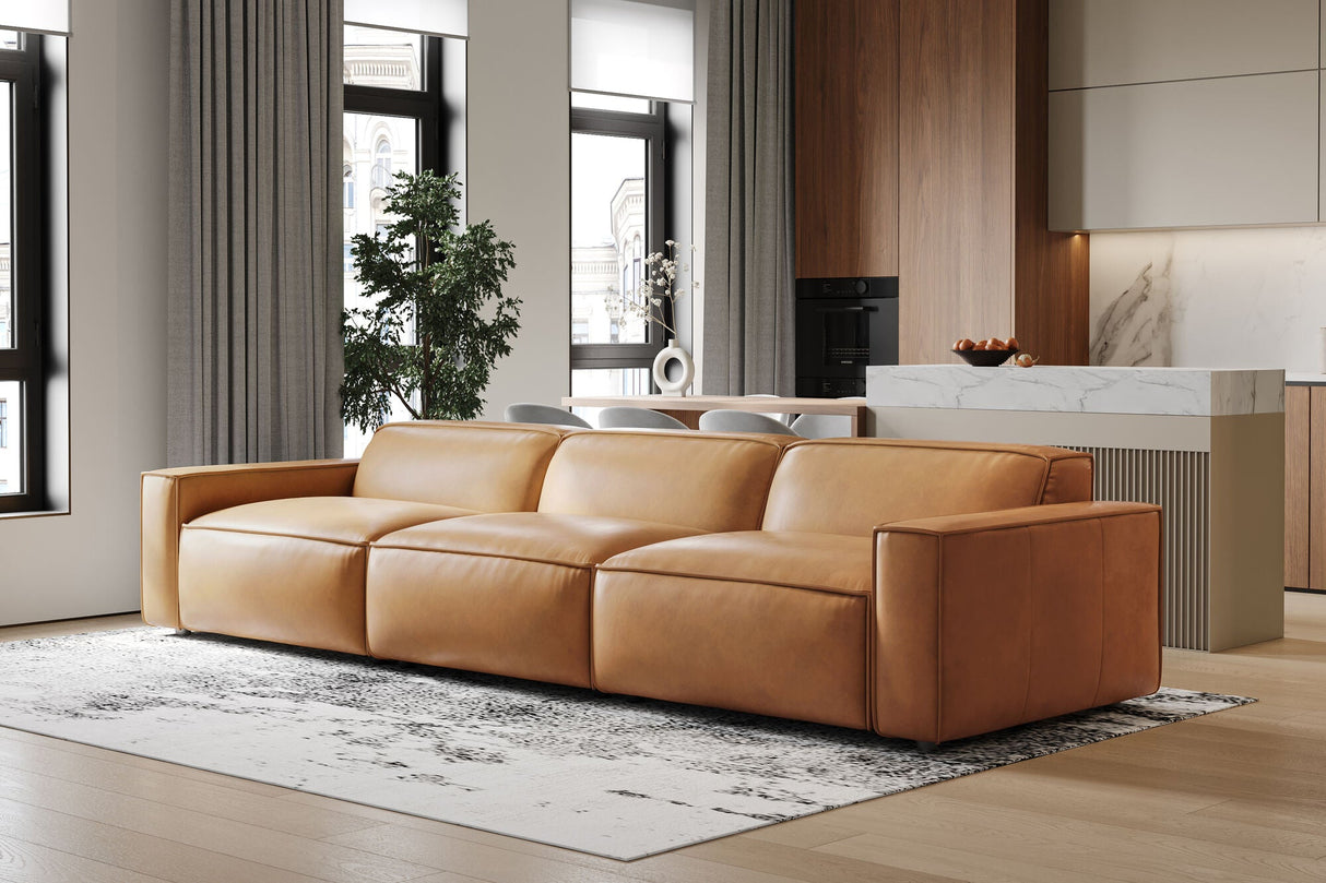 Nathan Leather Modular Sofa