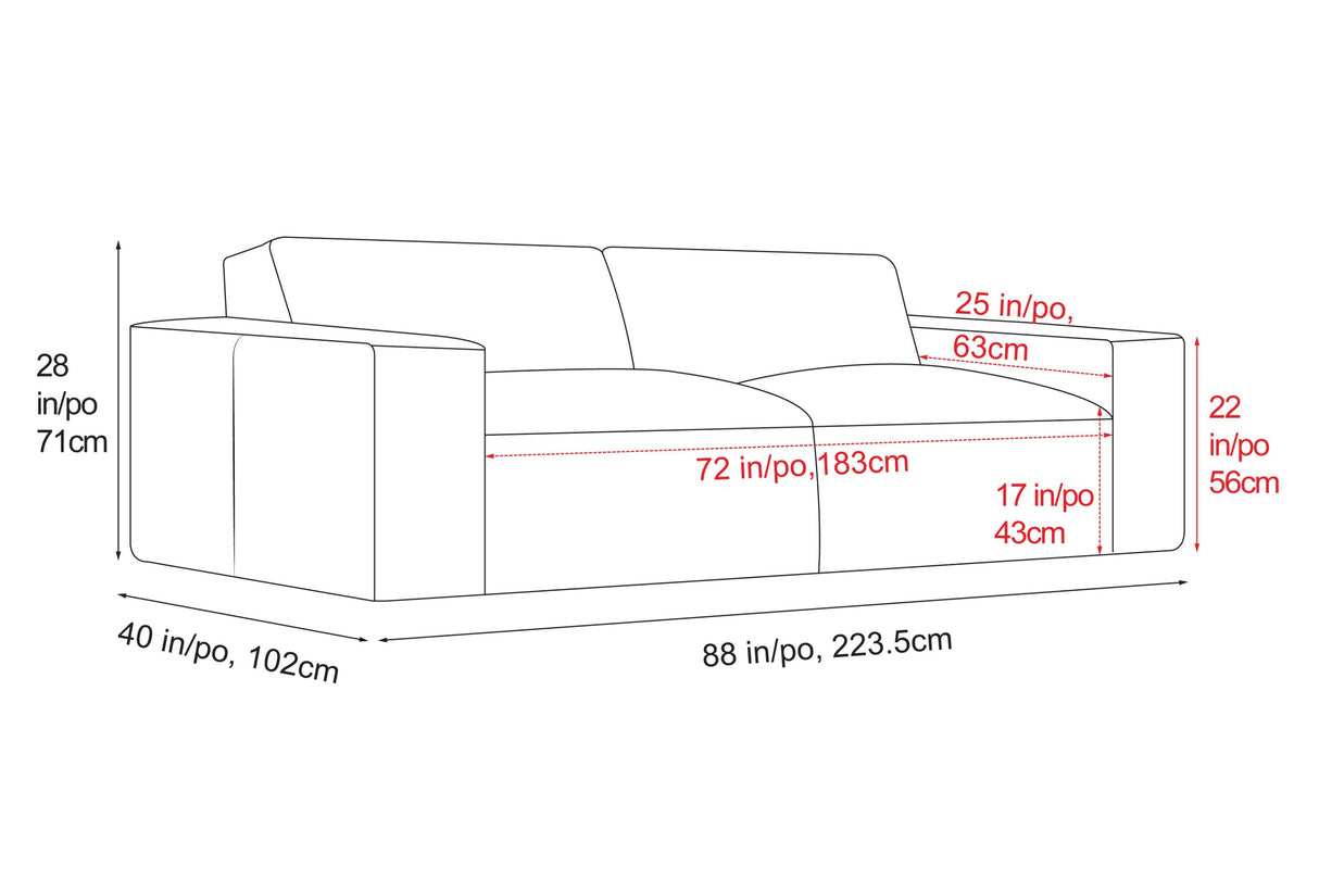 Nathan Leather Modular Sofa