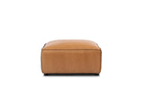 Nathan Leather Ottoman