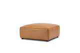 Nathan Leather Ottoman