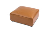 Nathan Leather Ottoman