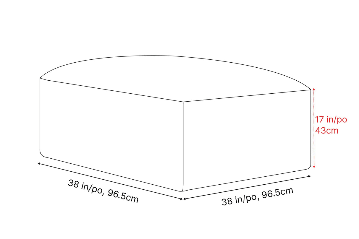 Nathan Leather Ottoman