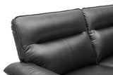 Nero Leather Dual Recliner Loveseat Sofa